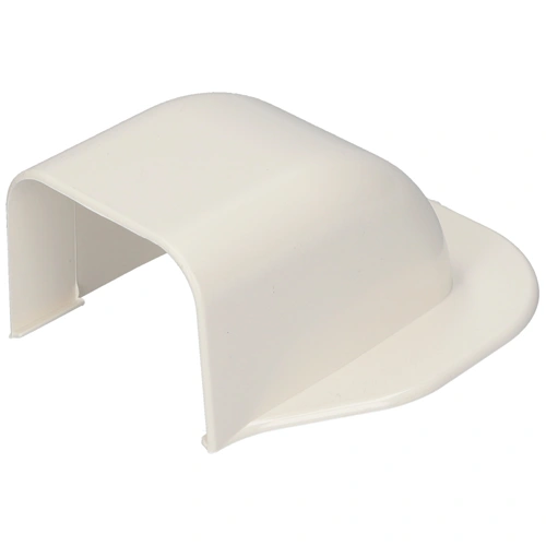 65x50 mm Fali íves csatlakozóelem, (talpas végzáró) (VECAMCO) klíma dekorcsatorna