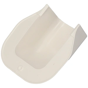 65x50 mm Fali íves csatlakozóelem, (talpas végzáró) (VECAMCO) klíma dekorcsatorna