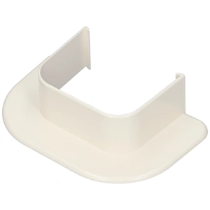 65x50 mm Fali záróelem (gallér), peremes (VECAMCO) klíma dekorcsatorna