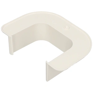 65x50 mm Fali záróelem (gallér), peremes (VECAMCO) klíma dekorcsatorna