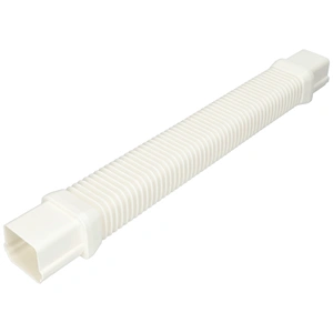 65x50 mm Flexibilis toldóelem, fehér, PVC (CANALPLAST) klíma dekorcsatorna