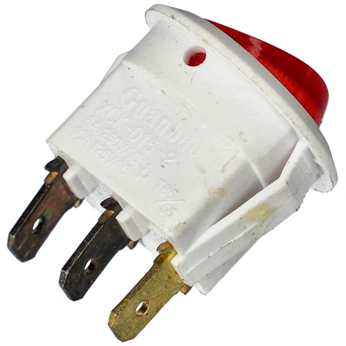 6A/250V AC Billenőkapcsoló, piros, számos, kerek (univerzális) AFK kávéfőző gép / RENDELÉSRE