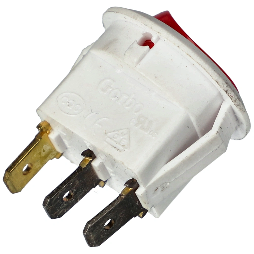 6A/250V AC Billenőkapcsoló, piros, számos, kerek (univerzális) AFK kávéfőző gép / RENDELÉSRE