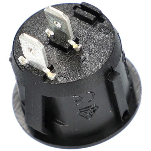 6A/250V Billenőkapcsoló, szikráztató, fekete, kerek (eredeti) GORENJE tűzhely