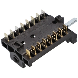 6+0 Kapcsoló, funkcióválasztó, új kivitel (univerzális, B&S 3075/2) PELGRIM PM424,414,406E1,OLG,OLX tűzhely