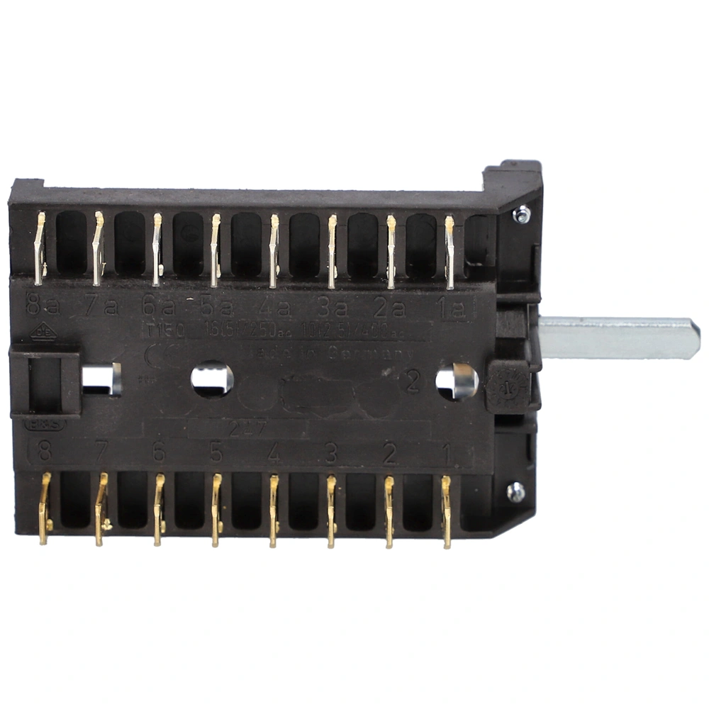 6+0 Kapcsoló, funkcióválasztó, új kivitel (univerzális, B&S 3075/2) PELGRIM PM424,414,406E1,OLG,OLX tűzhely