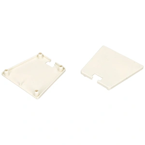 80 mm Záróelem Klímatartó talpkonzolhoz, fehér, PP (2EMME CLIMA, 1cs=2db)