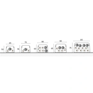 90x65 mm / 2 méter, Dekorcsatorna, fedéllel, fehér, fóliázott (VECAMCO) klíma 8db/csomag
