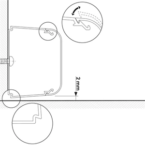 90x65 mm / 2 méter, Dekorcsatorna, fedéllel, fehér, fóliázott (VECAMCO) klíma 8db/csomag