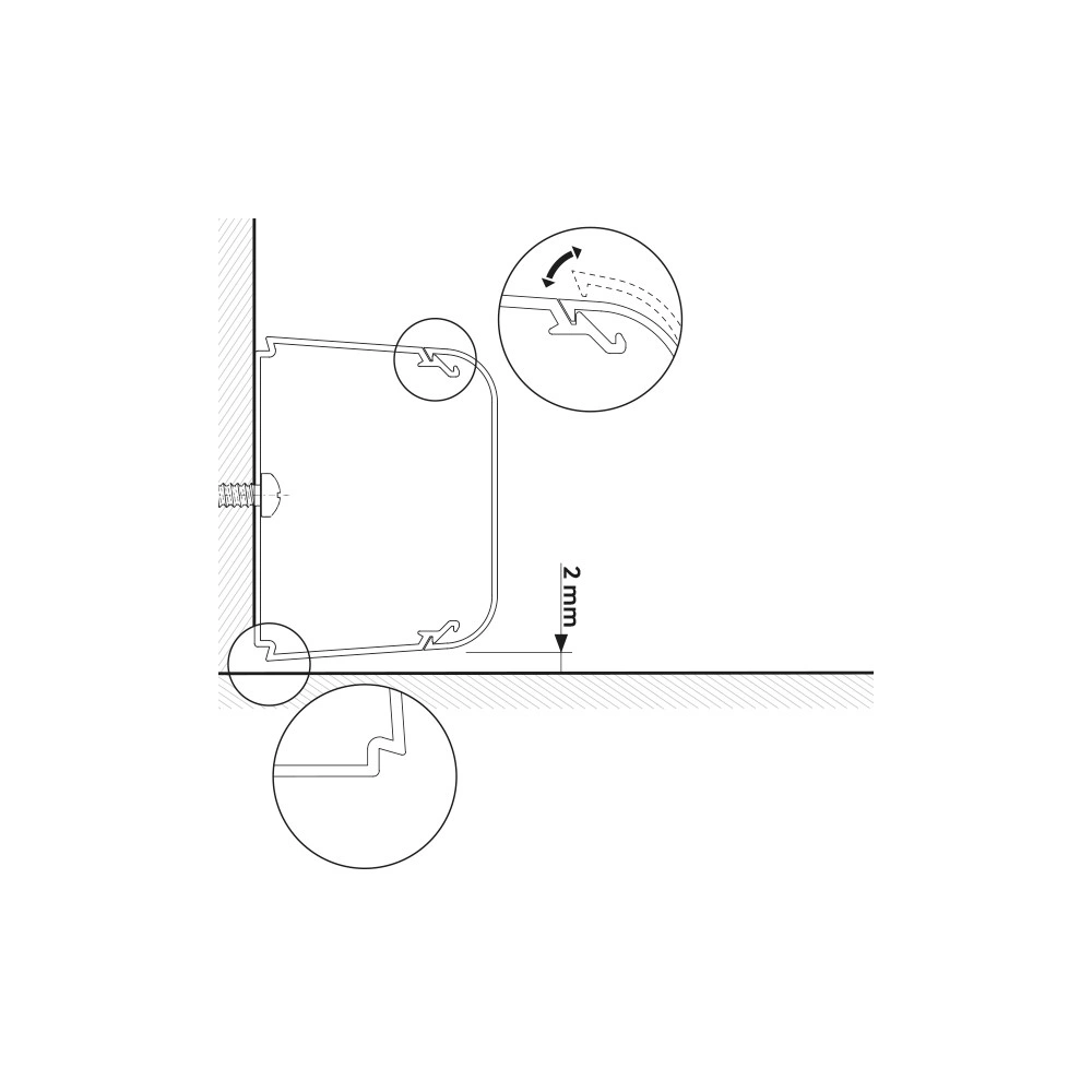 90x65 mm / 2 méter, Dekorcsatorna, fedéllel, fehér, fóliázott (VECAMCO) klíma 8db/csomag