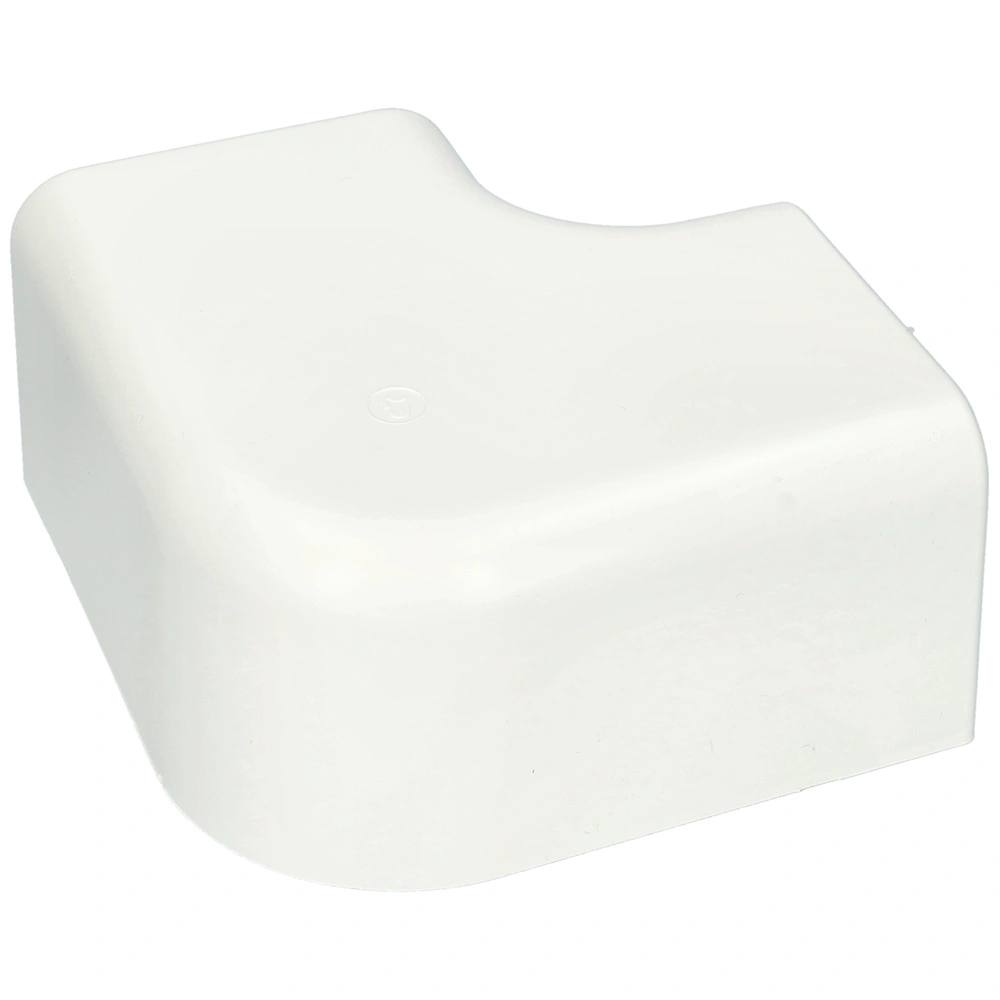 90x65 mm 90° Kanyarív, lapos, fehér, UV álló (CANALPLAST) klíma dekorcsatorna