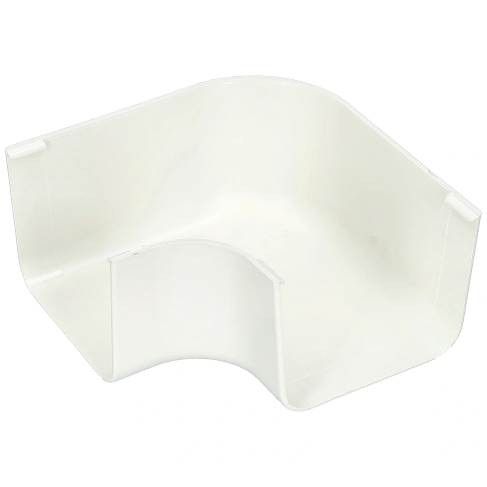 90x65 mm 90° Kanyarív, lapos, fehér, UV álló (CANALPLAST) klíma dekorcsatorna