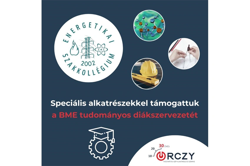 A BME tudományos diákszervezetét támogattuk speciális alkatrészekkel
