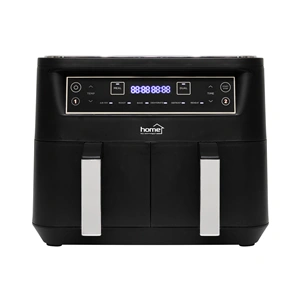 Air fryer dupla kosaras, 2460W, 2 x 3,8 L, állítható hőmérséklet, időkapcsoló, Home HG AF 24 / RENDELÉSRE