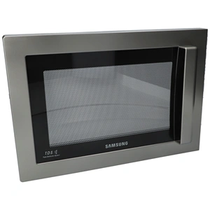 Ajtó, komplett (inox, eredeti) SAMSUNG mikrohullámú sütő / RENDELÉSRE