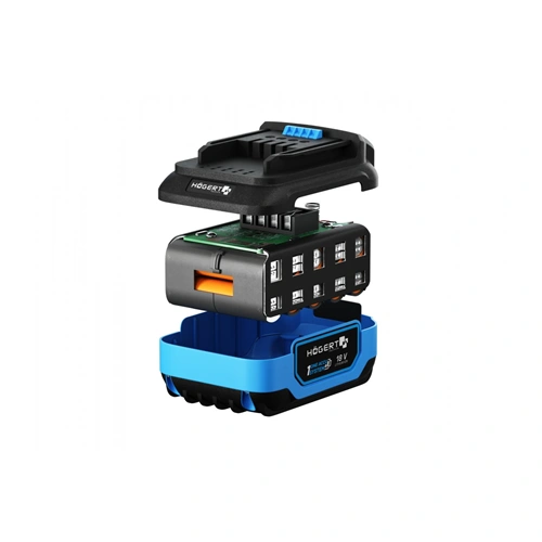 Akkumulátor, 6.0 Ah, 18 V, Li-Ion, HÖGERT HT2E241-A60 