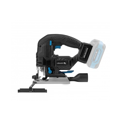 Akkumulátoros dekopírfűrész géptest (töltő és akku nélkül), szénkefementes motor, 18V, HÖGERT HT2E233-0JS 