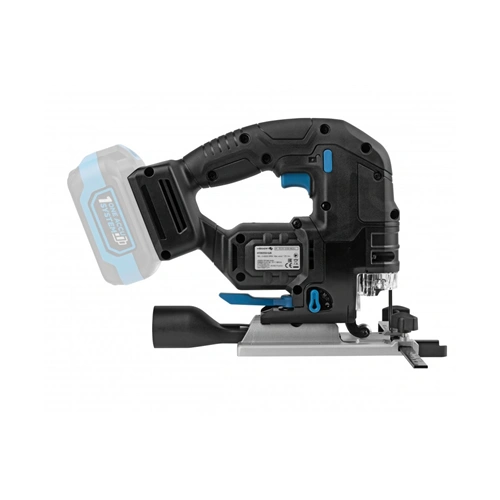 Akkumulátoros dekopírfűrész géptest (töltő és akku nélkül), szénkefementes motor, 18V, HÖGERT HT2E233-0JS 