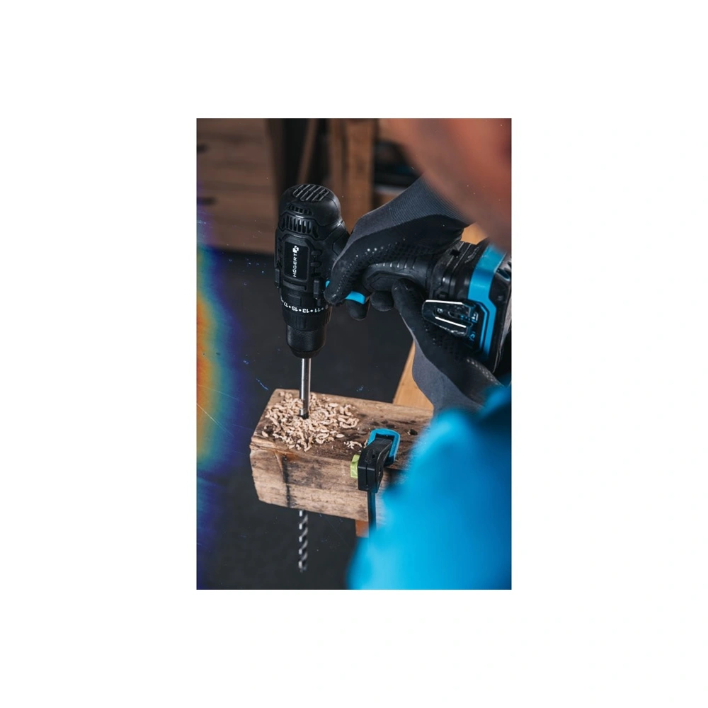 Akkumulátoros fúró-csavarozó géptest (töltő és akku nélkül), 18 V, 50 Nm,  HÖGERT HT2E220-0DD 