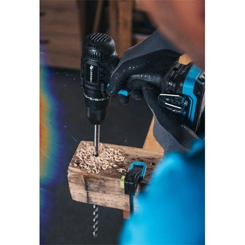 Akkumulátoros fúró-csavarozó szett, 2 Ah akku, 18 V, 50 Nm, koffer, HÖGERT HT2E244-B12DD