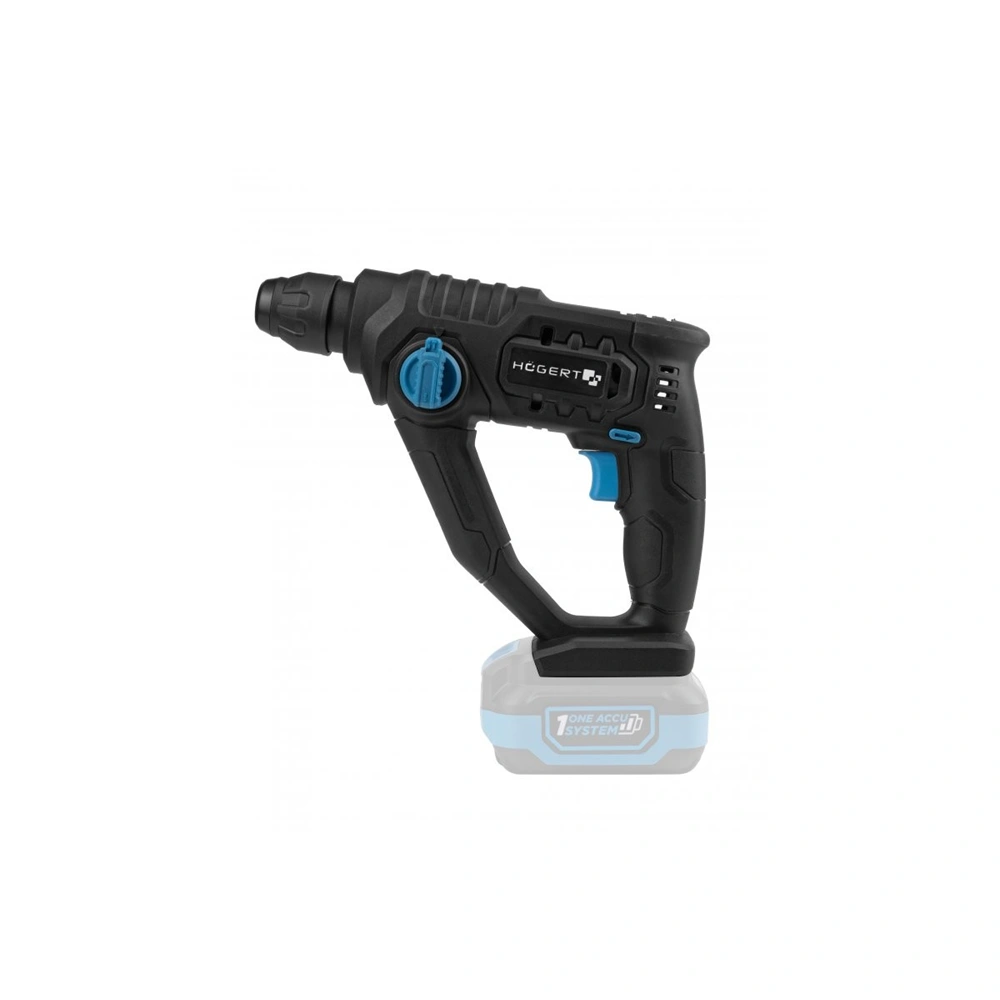 Akkumulátoros fúrókalapács géptest (töltő és akku nélkül), 18 V, 1,5 J, HÖGERT HT2E229-0HD 