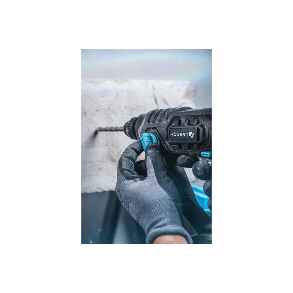 Akkumulátoros fúrókalapács géptest (töltő és akku nélkül), 18 V, 1,5 J, HÖGERT HT2E229-0HD 