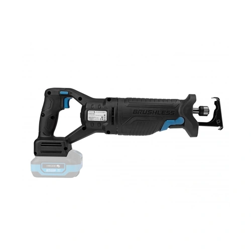 Akkumulátoros orrfűrész géptest (töltő és akku nélkül), szénkefementes motor, 18 V, HÖGERT HT2E234-0RS 