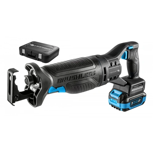 Akkumulátoros orrfűrész szett, szénkefementes motor, 4 Ah akku, 18 V, koffer, HÖGERT HT2E252-B14RS