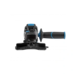 Akkumulátoros sarokcsiszoló géptest (töltő és akku nélkül), szénkefementes, lapát kapcsoló, 125 mm, 18V, HÖGERT HT2E232