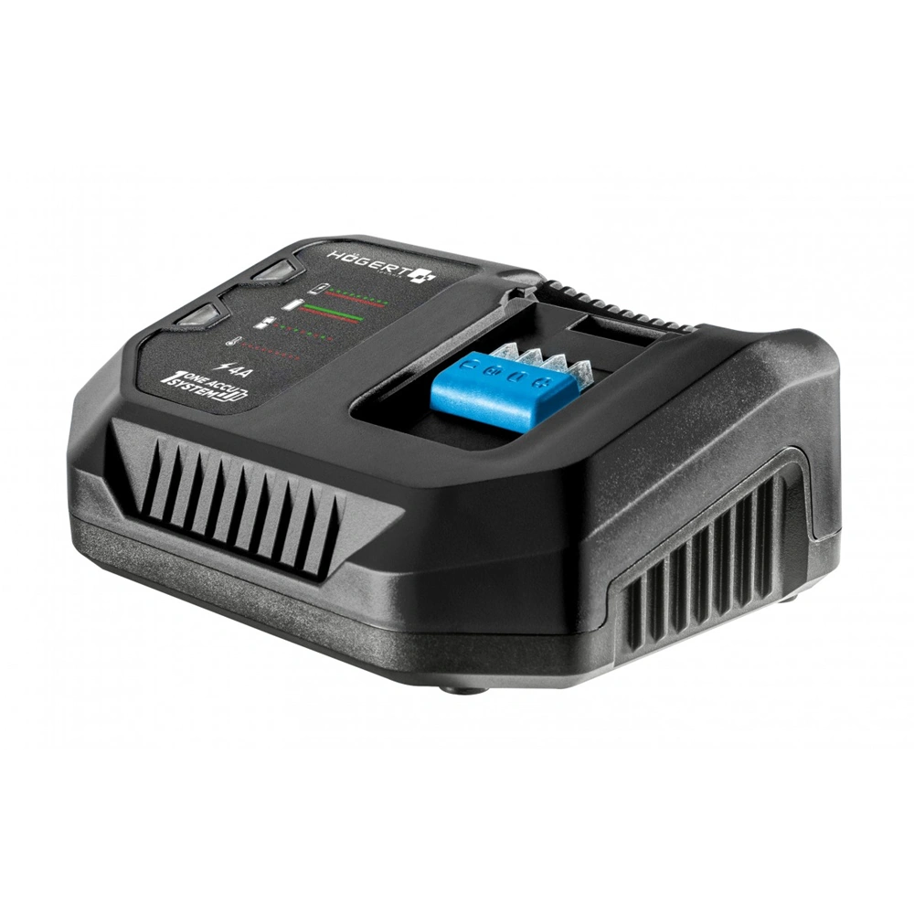 Akkumulátoros sarokcsiszoló lapát kapcsolóval, szénkefementes, 125 mm, 18 V, , HÖGERT HT2E251-B24AG  