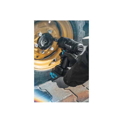 Akkumulátoros ütvecsavarozó szett, szénkefementes, 4 Ah akku, 18 V, 600 Nm, koffer, HÖGERT HT2E253-B14IW  