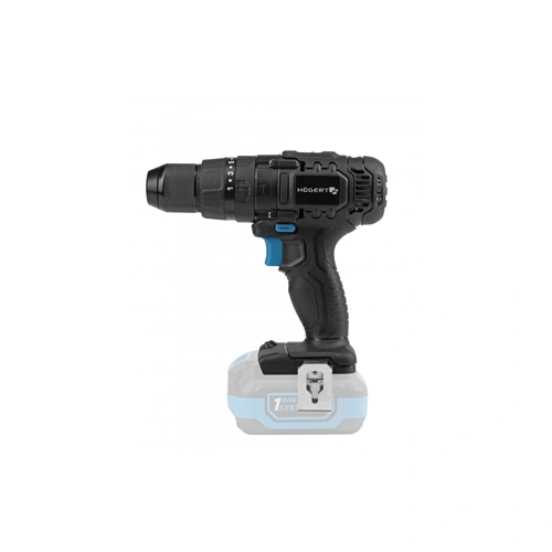 Akkumulátoros ütvefúró-csavarozó géptest (töltő és akku nélkül), 18 V, 50 Nm, HÖGERT HT2E221-0PD  