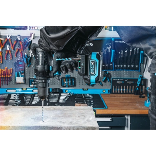 Akkumulátoros ütvefúró-csavarozó géptest,(akku és töltő nélkül),szénkefementes,18V, 100Nm, HÖGERT HT2E224 