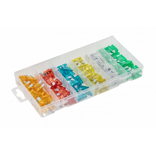 Autóbiztosíték készlet, 120 db-os , HÖGERT HT8G500