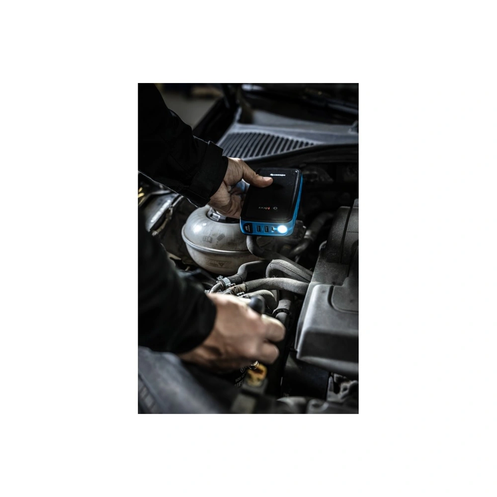 Bikázó Jump Starter, PowerBank, LED lámpa, 10600 mAh, 2 USB, 400A, HÖGERT HT8G622  