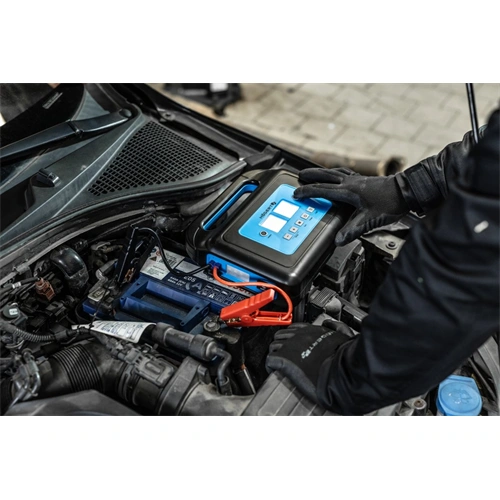 Bikázó Jump starter, PowerBank, LED lámpa, kompresszor, 8 Bar, 10000 mAh,  USB, 400A, HÖGERT HT8G624