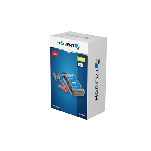 Bikázó Jump starter, kondenzátoros, 12V-os akkumulátorokhoz, 500 - 1000A, HÖGERT HT8G625 / RENDELÉSRE