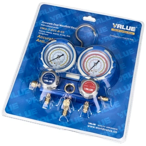 Csaptelep dupla, kétcsapos VMG-2-R22-B-03 (R-404A, R-407C, R-134a,R-22 hűtőközegekhez) VALUE / RENDELÉSRE