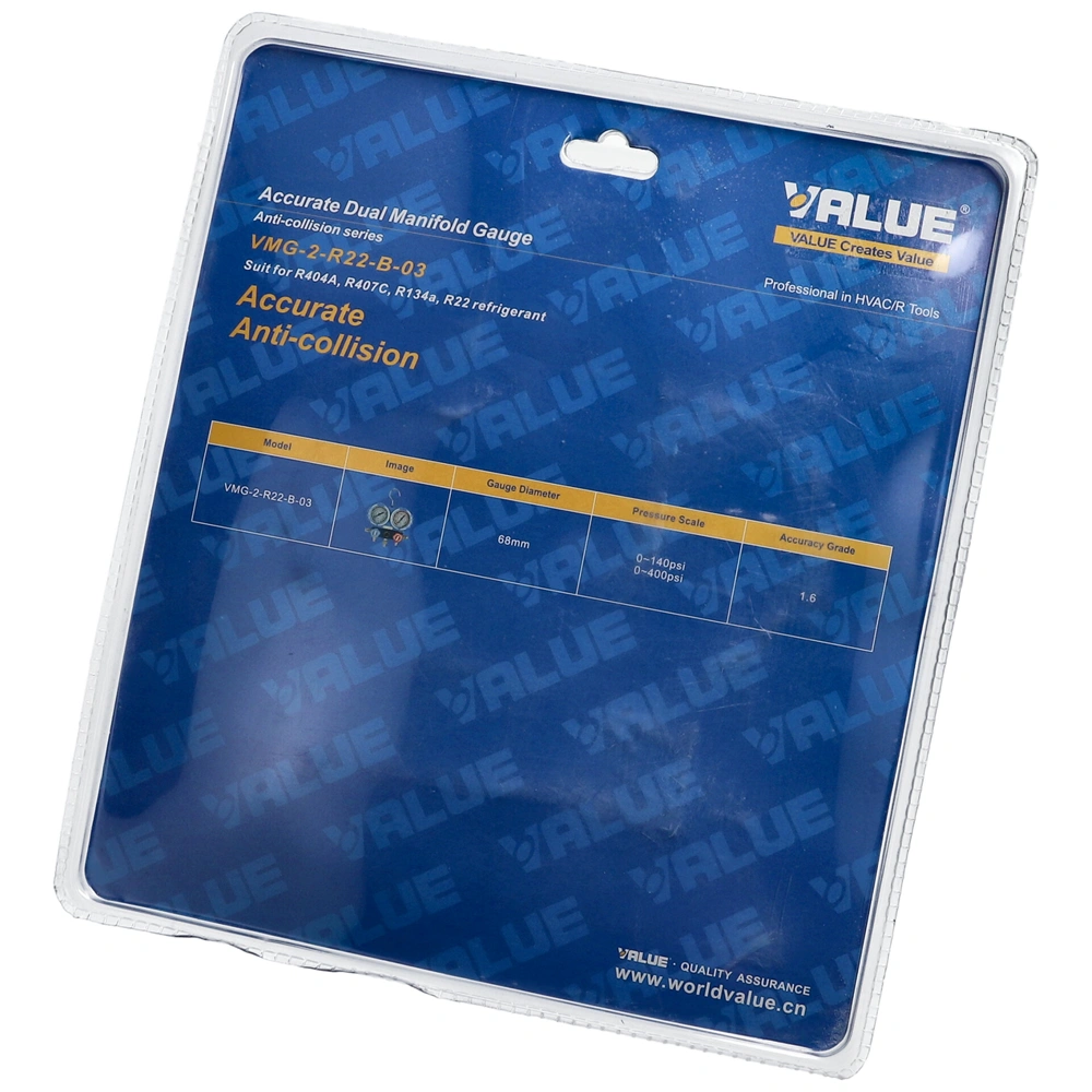 Csaptelep dupla, kétcsapos VMG-2-R22-B-03 (R-404A, R-407C, R-134a,R-22 hűtőközegekhez) VALUE / RENDELÉSRE