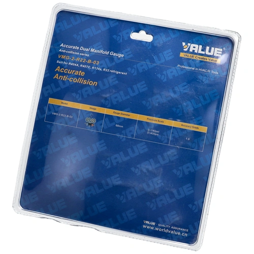 Csaptelep dupla, kétcsapos VMG-2-R22-B-03 (R-404A, R-407C, R-134a,R-22 hűtőközegekhez) VALUE / RENDELÉSRE