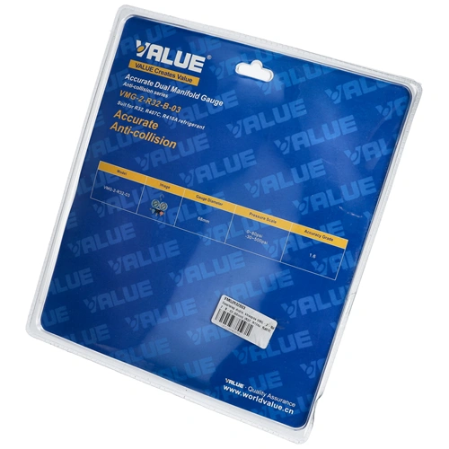 Csaptelep dupla, kétcsapos VMG-2-R32-B-03 (68mm) (R32, R134a, R407C, R410A hűtőközegekhez)  VALUE / RENDELÉSRE