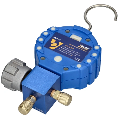 Csaptelep készlet, digitális, egycsapos VDG-S1 (R22,R32,R290,R410A,1234yf,R134a,R404A,R407C,R507 ) VALUE / RENDELÉSRE