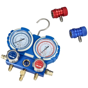 Csaptelep készlet, dupla kétcsapos VMG-2-R134a-B (R-134a hűtőközeghez) VALUE / RENDELÉSRE