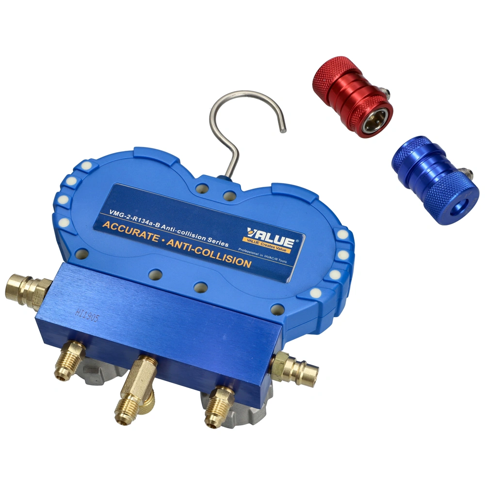 Csaptelep készlet, dupla kétcsapos VMG-2-R134a-B (R-134a hűtőközeghez) VALUE / RENDELÉSRE