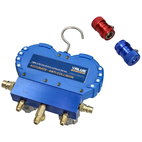 Csaptelep készlet, dupla kétcsapos VMG-2-R134a-B (R-134a hűtőközeghez) VALUE / RENDELÉSRE