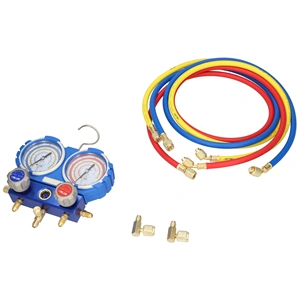 Csaptelep készlet, dupla, kétcsapos VMG-2-R410A-02 ( R-410A, R-407C, R-134a,R-404 hűtőközegekhez) VALUE / RENDELÉSRE