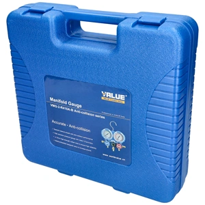 Csaptelep készlet, dupla, kétcsapos VMG-2-R410A-B ( R22, R134a, R407c, R410a hűtőközegekhez) VALUE