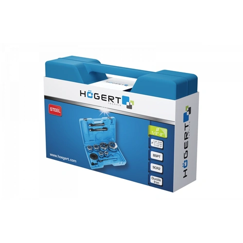 Cső menetmetsző készlet 1/2"-2" , HÖGERT HT1P636  / RENDELÉSRE