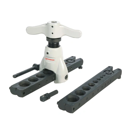 Csőperemező készlet, lengő, collos és metrikus sínnel, max. Ø 18mm, ROTHENBERGER 222401 / RENDELÉSRE