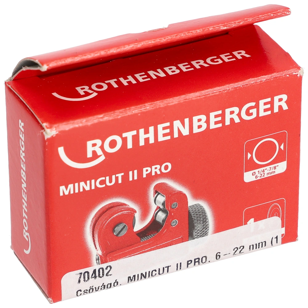 Csővágó, MINICUT II PRO, 6-22 mm (1/4"-7/8"), ROTHENBERGER 70402